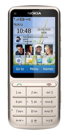 Nokia C3-01 Touch and Type Khaki Gold фото 1